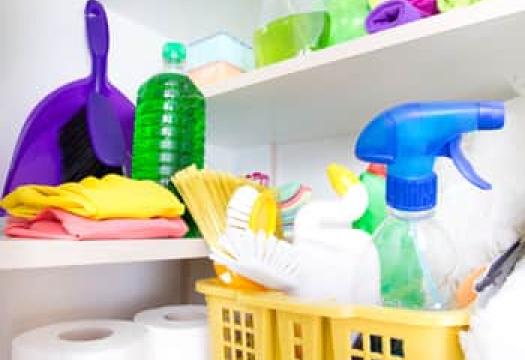 where to store cleaning supplies