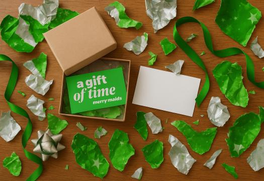 Give the gift of time with a Merry Maids Gift Certificate